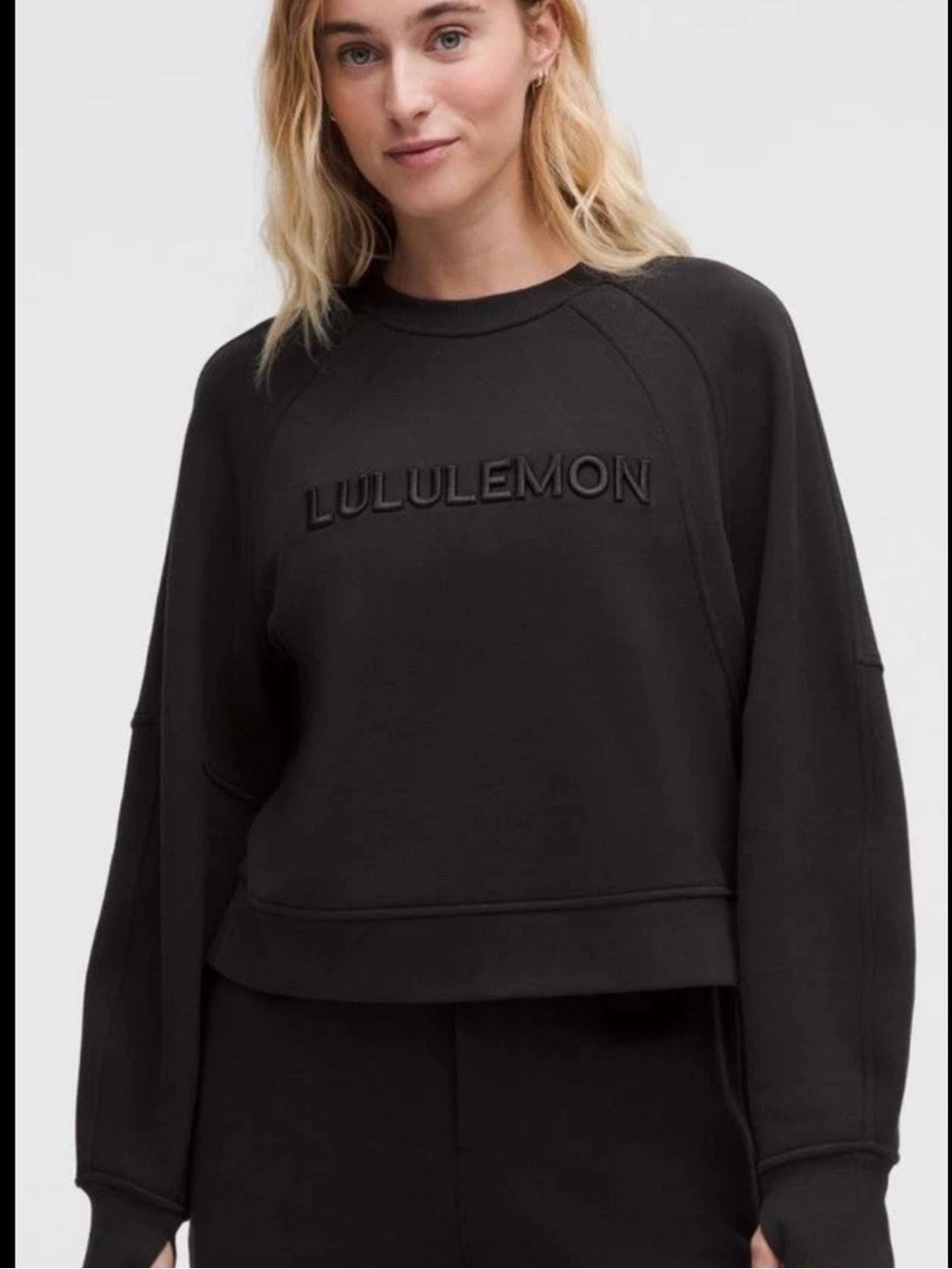 Lululemon Scuba Oversized Pullover *Wordmark Black Size XS/S